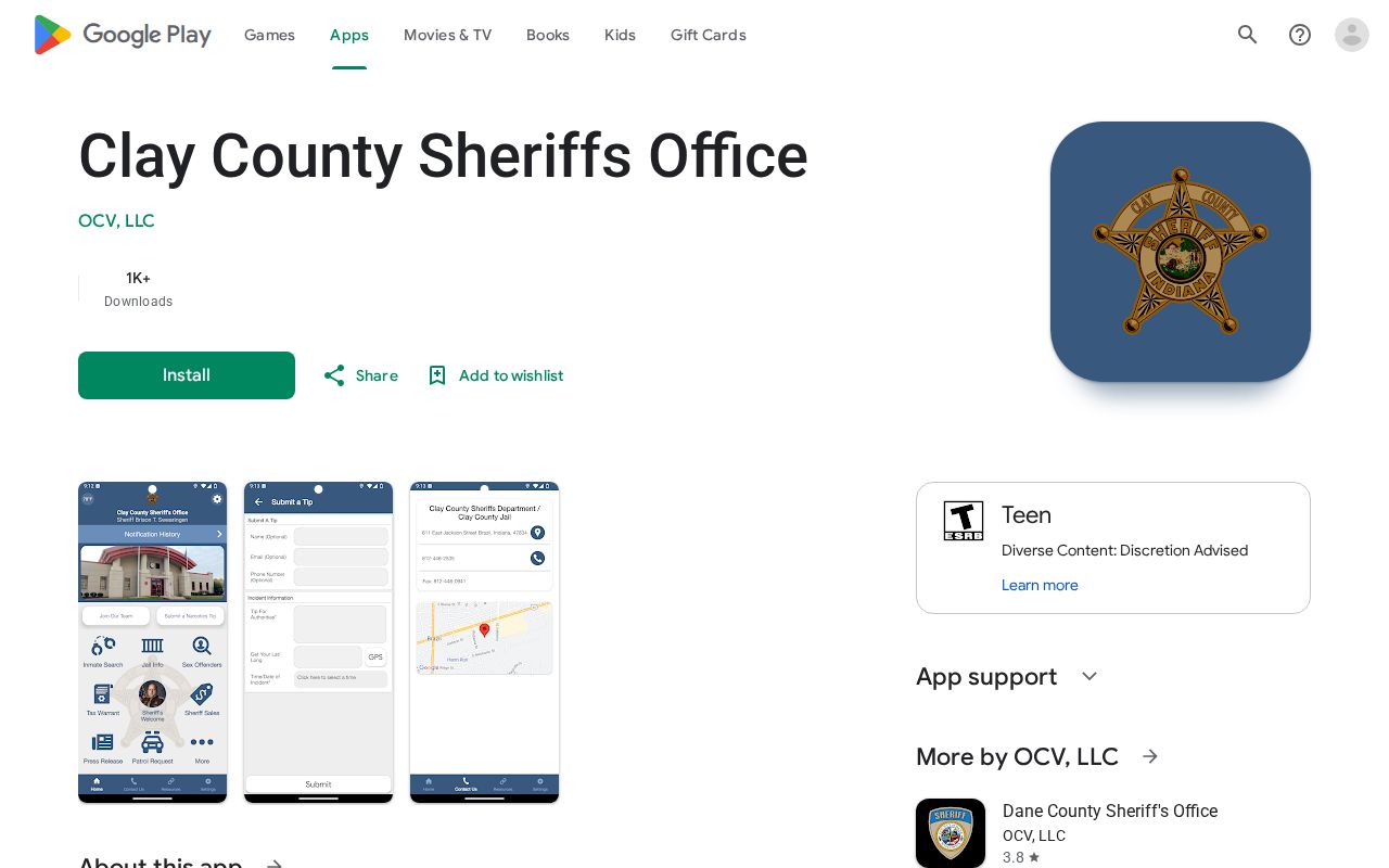 Clay County Sheriffs Office app for public safety arrest updates